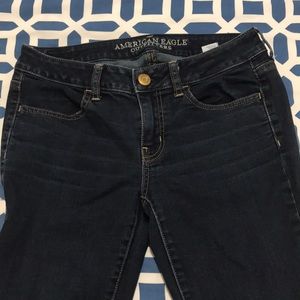 American Eagle dusty blue jeggings